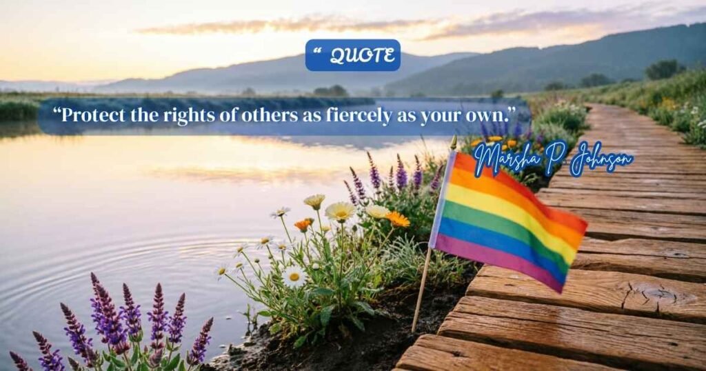 Marsha P. Johnson Quotes on LGBTQ+ Rights and Activism