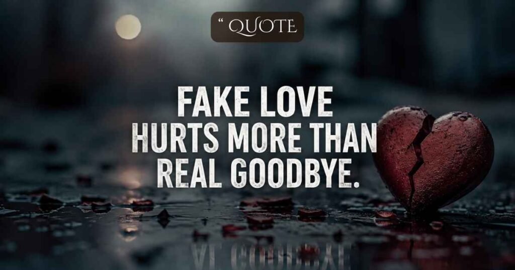 Fake Love Quotes for WhatsApp