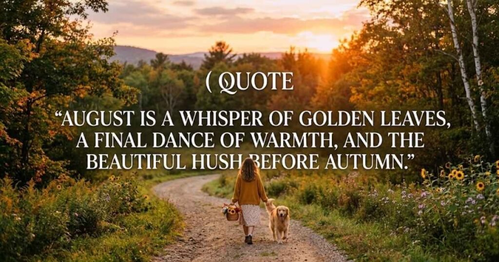 Goodbye Last Day of August Quotes