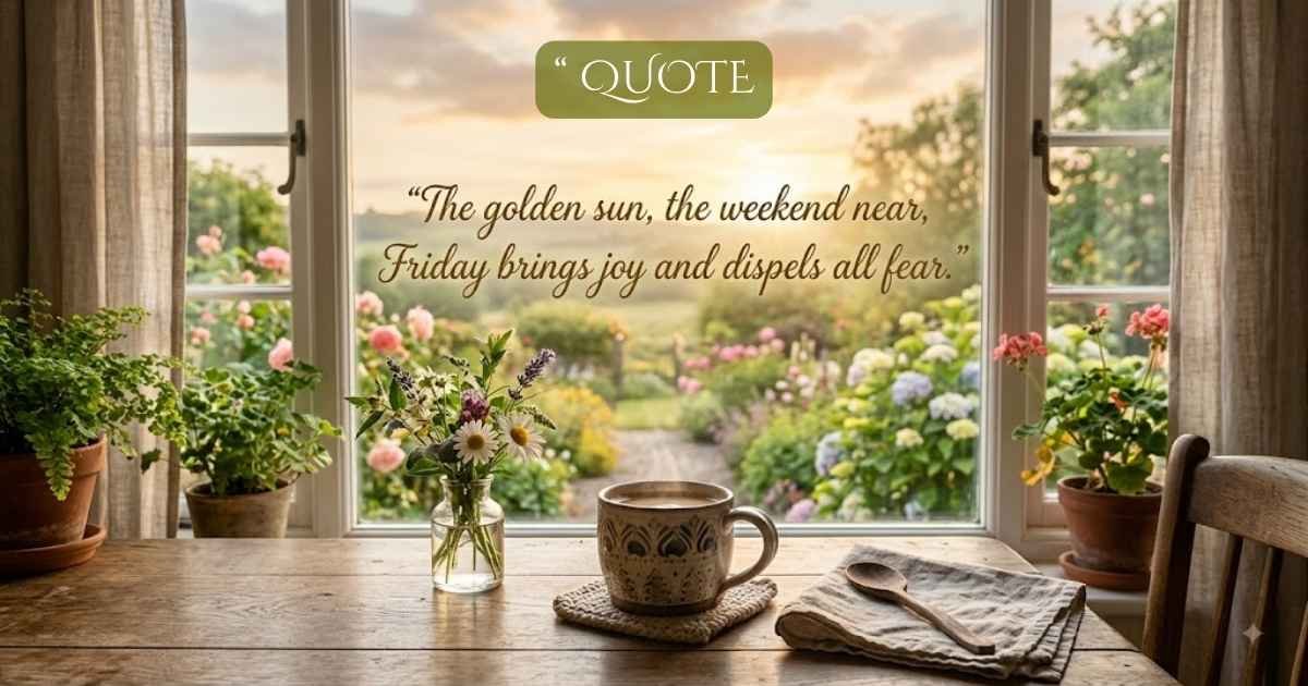 Inspirational Good Morning Friday Quotes