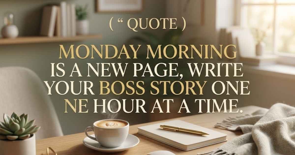 Monday Morning Quotes