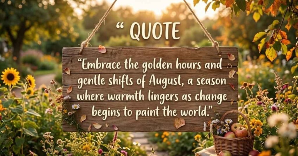 Motivational Hello August Quotes
