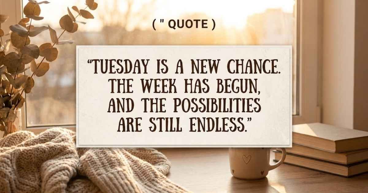 Tuesday Morning Quotes