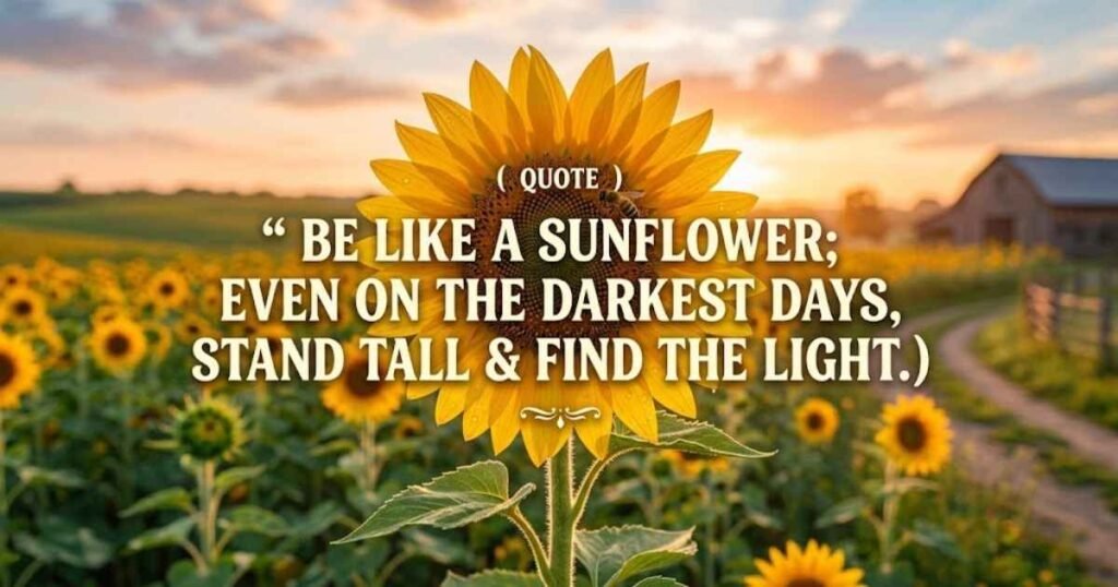 i want to be like a sunflower quotes