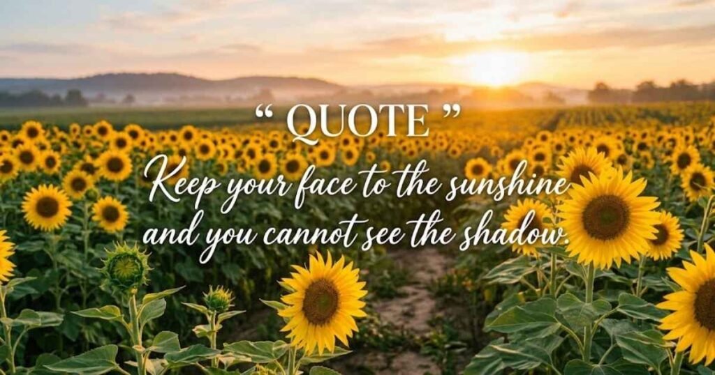 positive sunflower quotes short