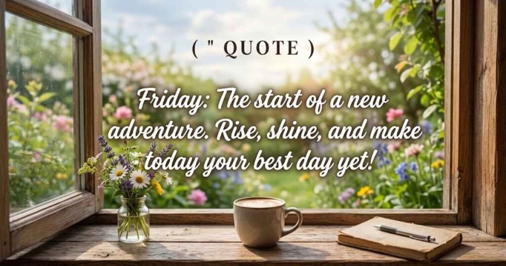 Morning Encouragement Positive Friday Inspirational Quotes